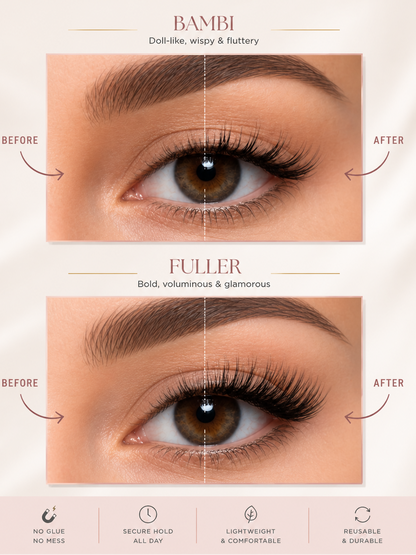 Gilcara Magnetic Eyelashes Kit – 5D Reusable Mink Lash Extensions with Magnetic Eyeliner | No Glue Waterproof Long-Lasting False Lashes